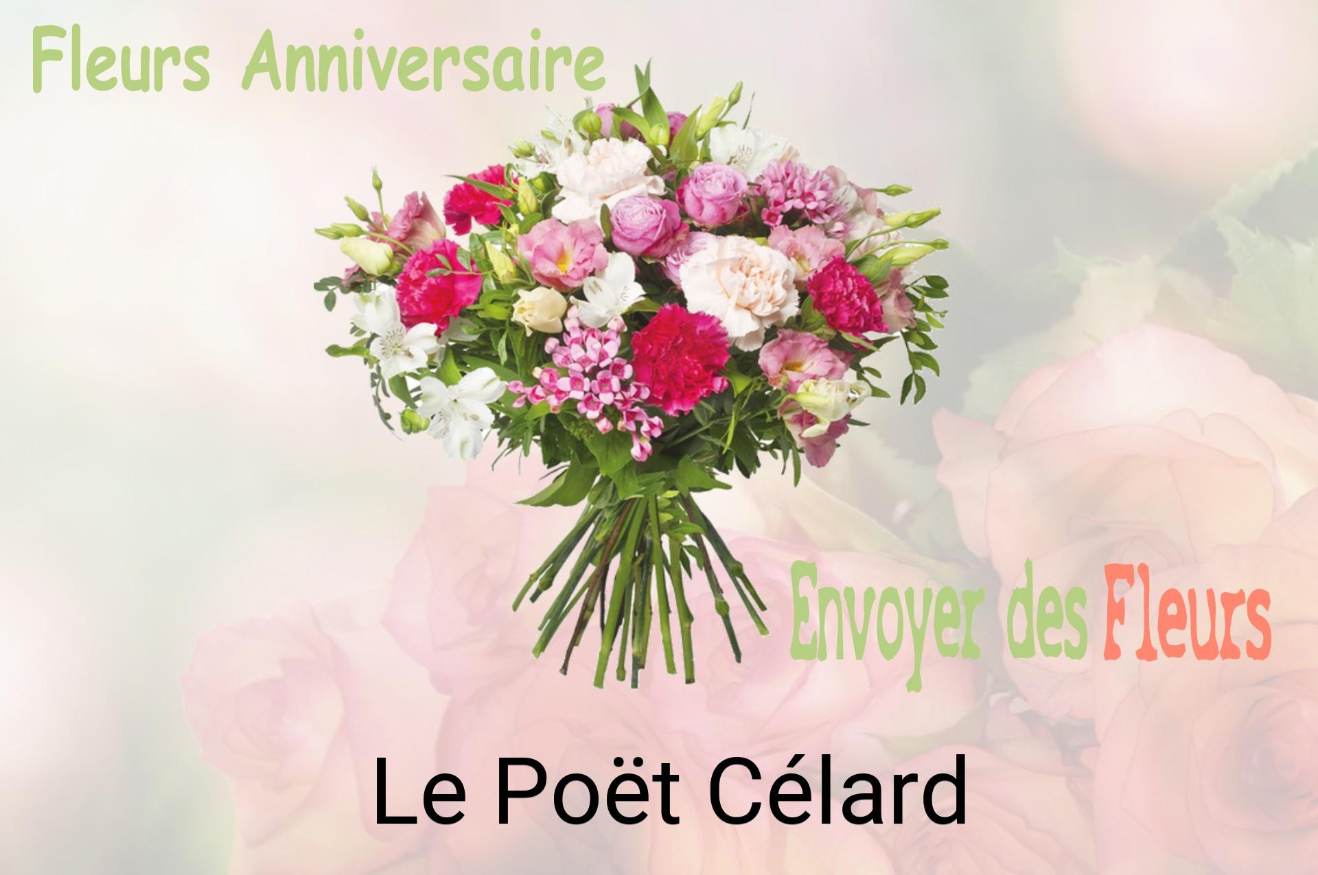 Bouquet de fleurs d’anniversaire livré à Le Poët-Célard