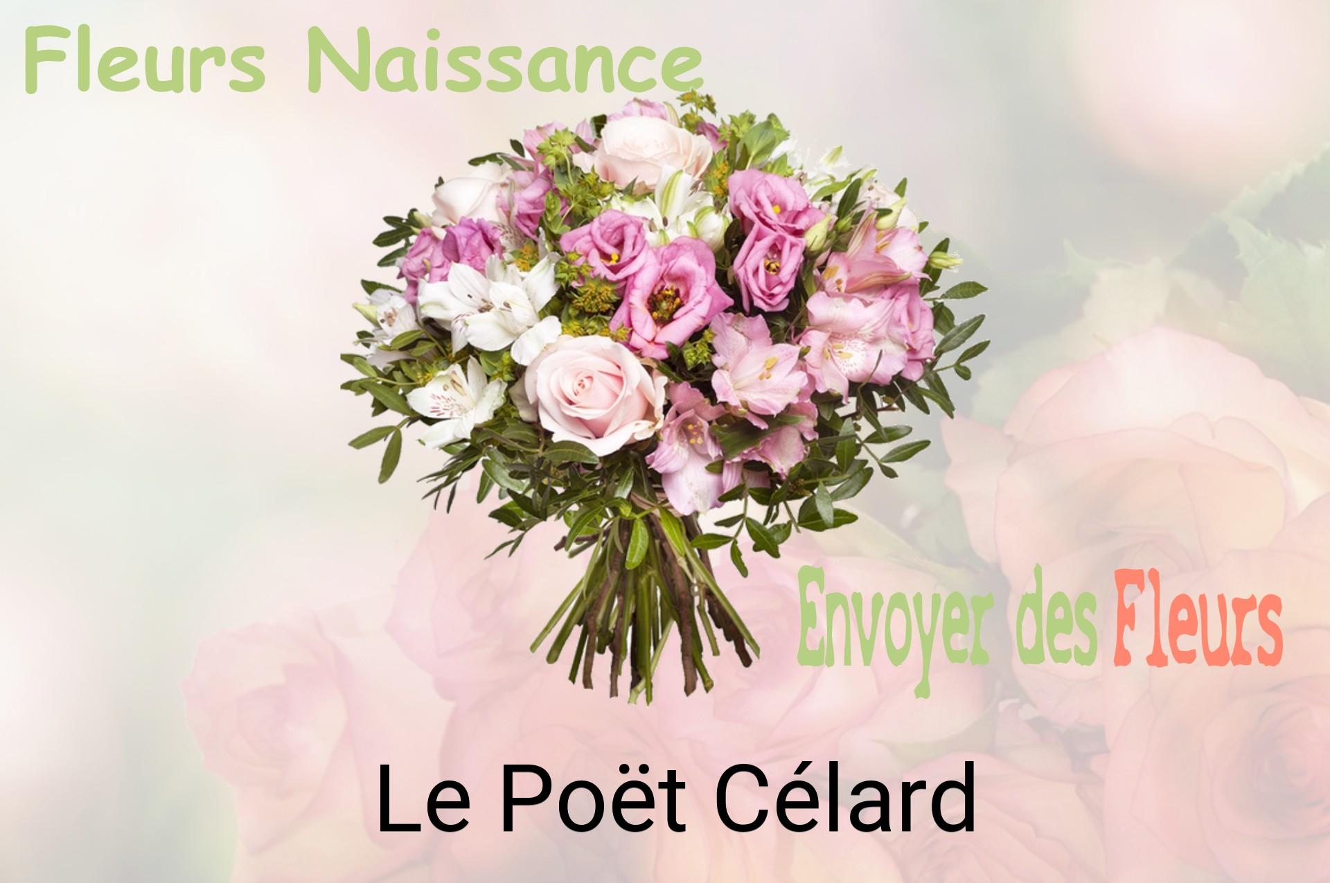 Bouquet de fleurs de naissance livré à Le Poët-Célard